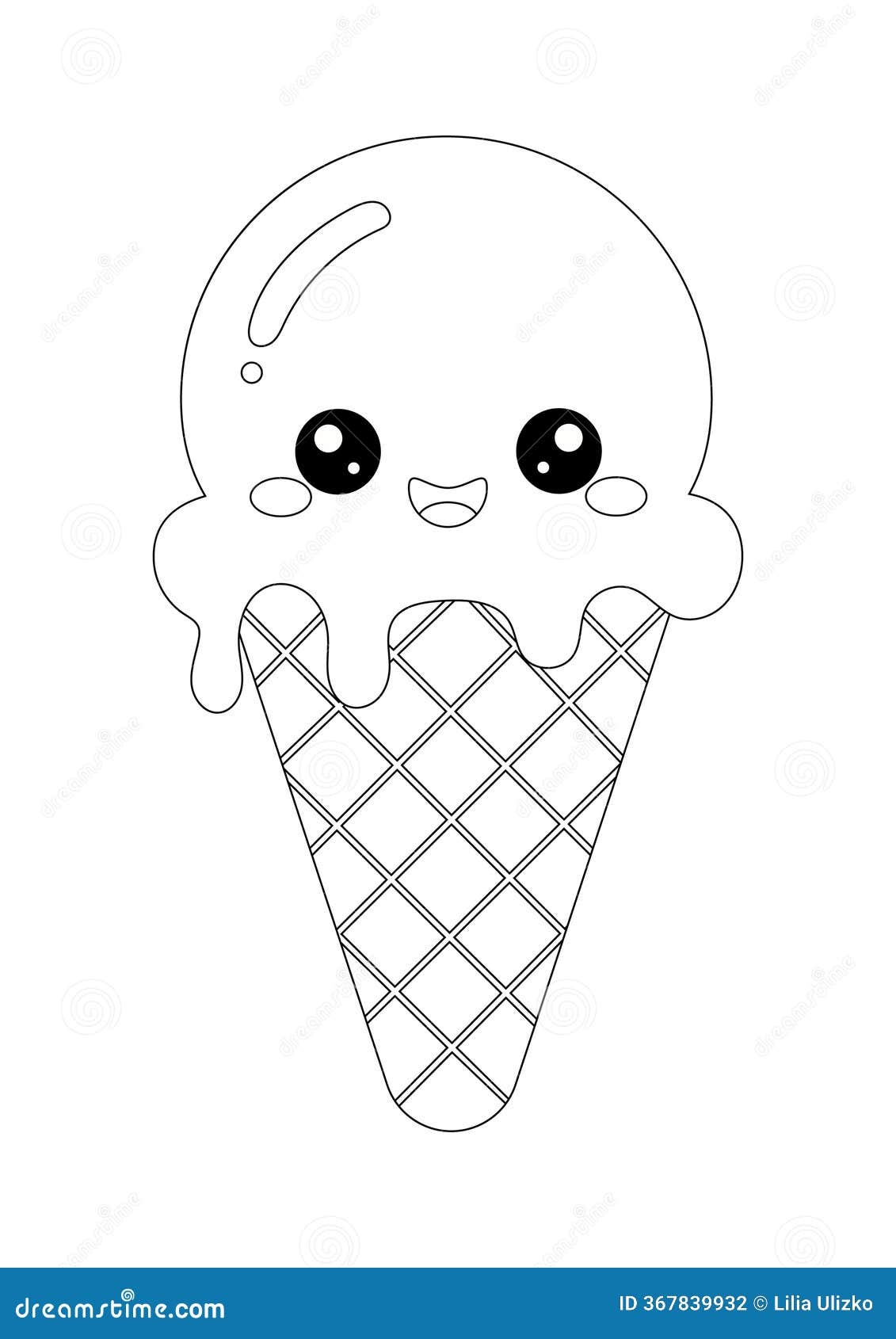 cute ice cream coloring pages