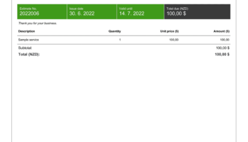 Estimate Templates In Word Free Editable Billdu