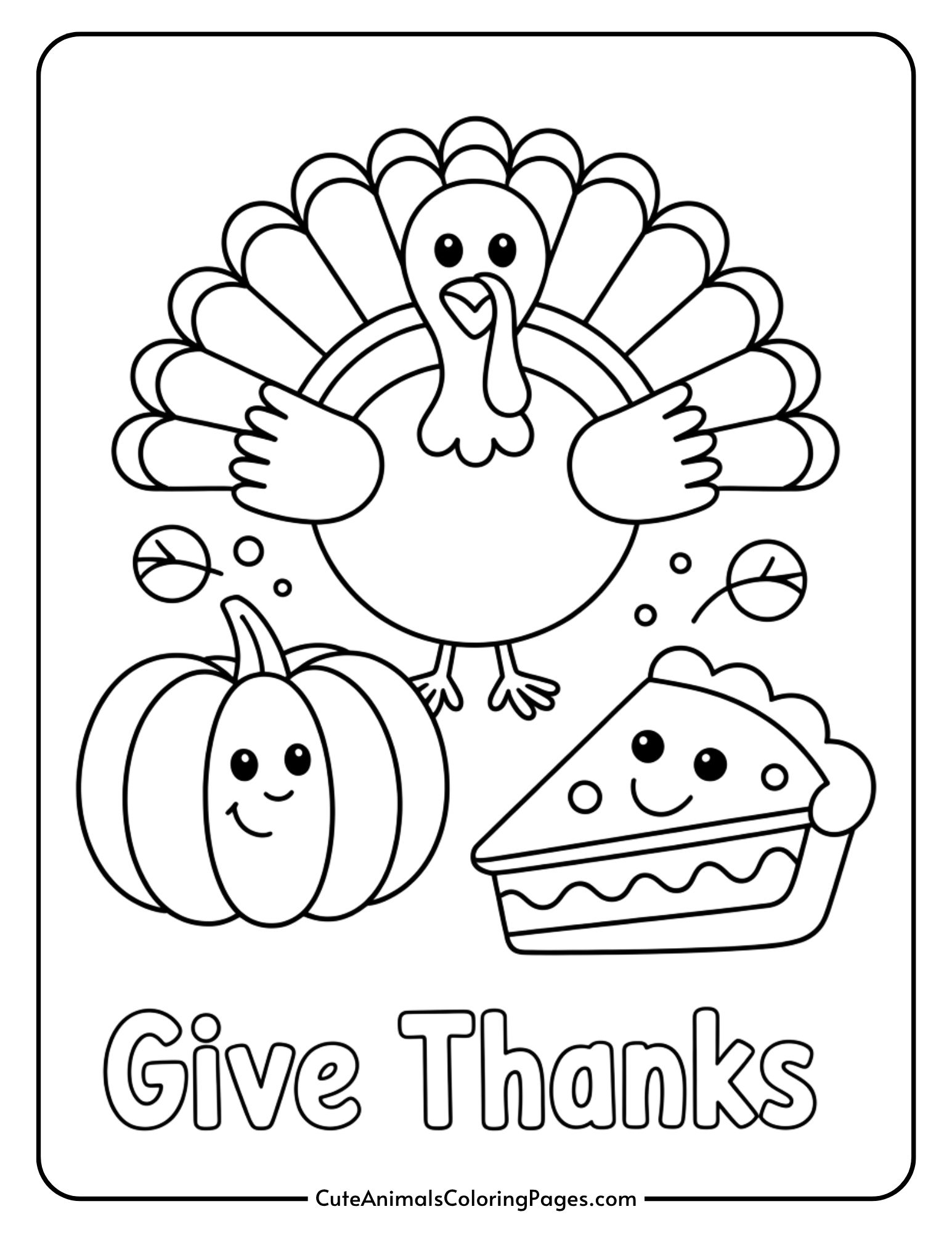 Fall And Thanksgiving Coloring Pages For Kids 5 Pages Cute Animals Coloring Pages Fall And Thanksgiving Coloring Pages For Kids 5 Pages Cute Animals Coloring Pages