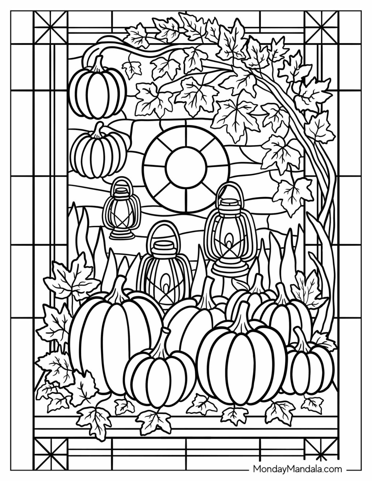 fall free coloring pages