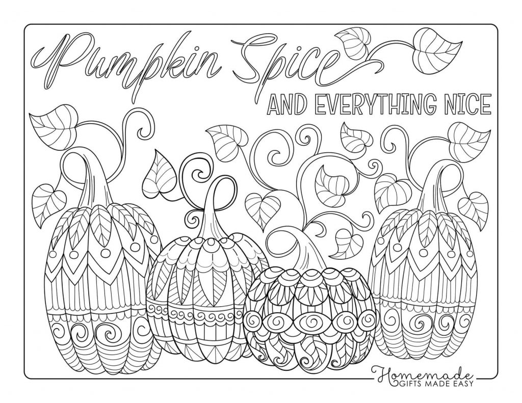 printable fall coloring sheets
