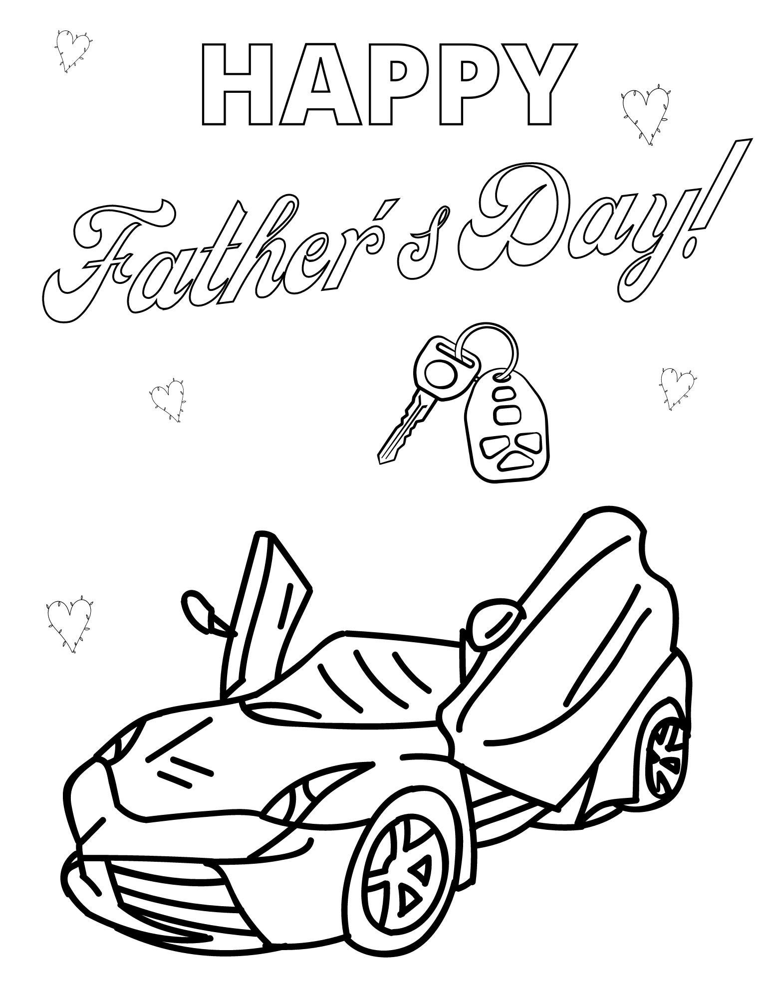 happy fathers day coloring pages