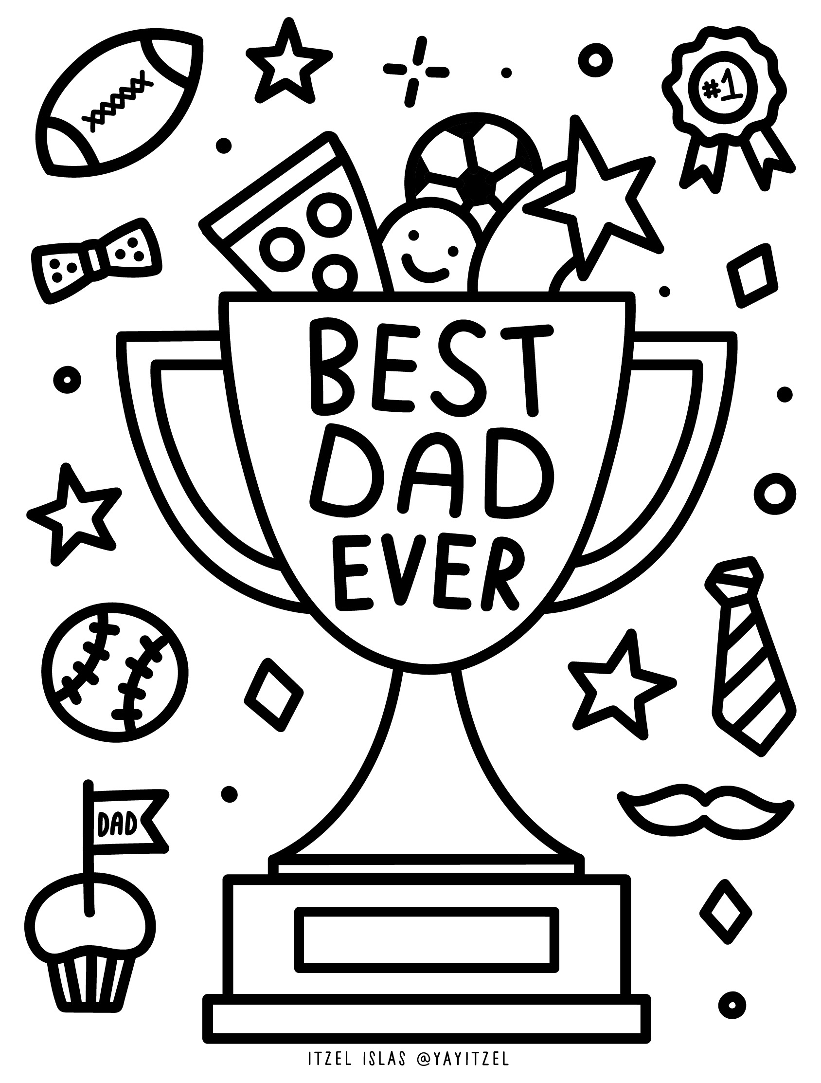 fathers day card printable