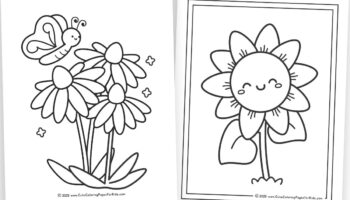 Flower Coloring Pages Free Printable PDFs Cute Coloring Pages For Kids