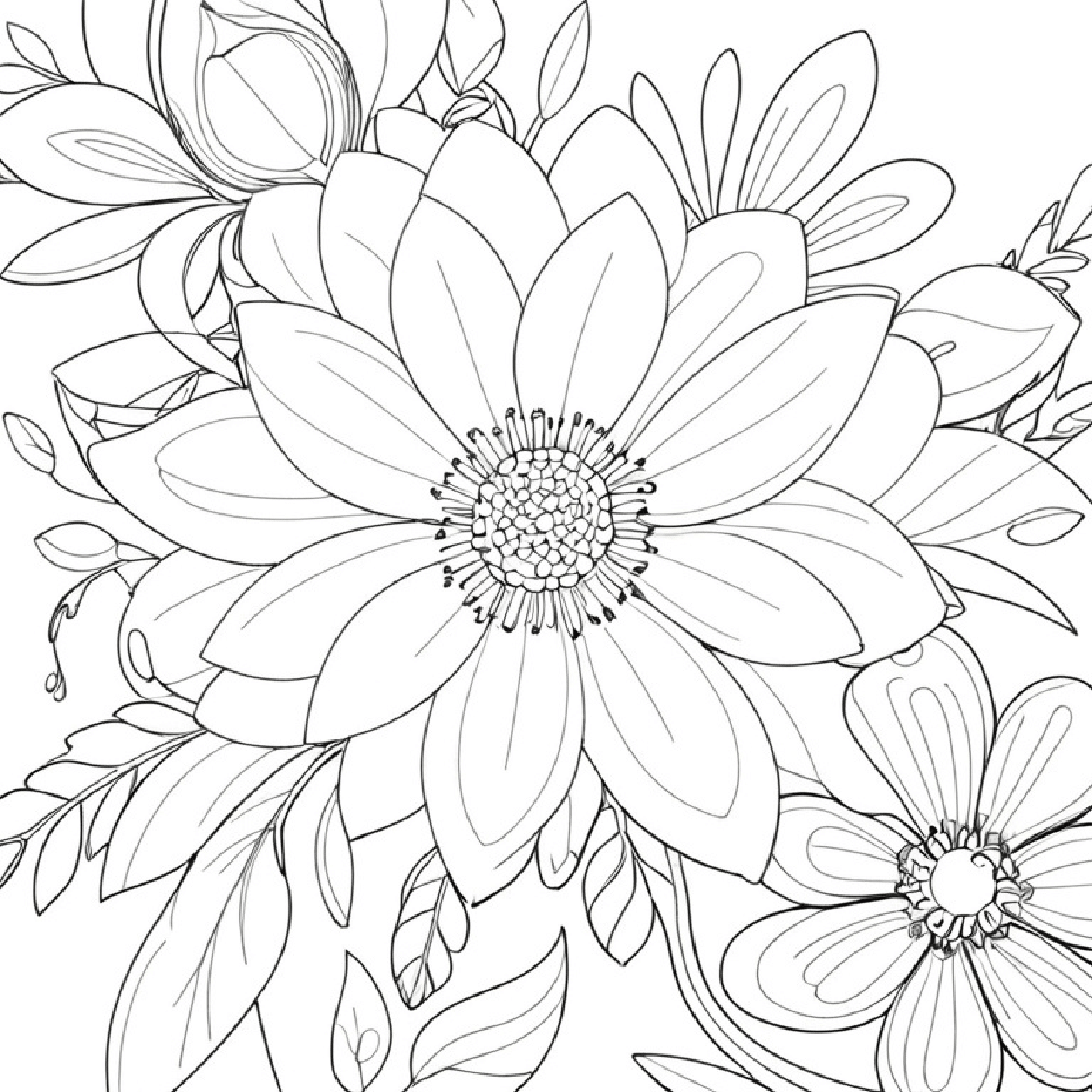 Flower Garden Adult Coloring Pages Collection Made By Teachers
