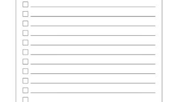 Free And Customizable To Do List Templates