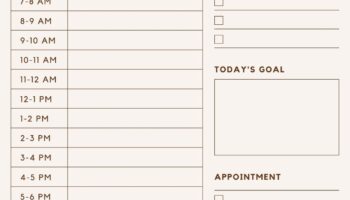 Free Daily Planner Templates To Customize Canva
