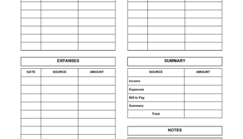Free Download Printable Monthly Budget Planner PDF Templates
