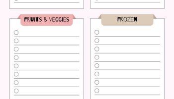 Free Printable And Customizable Grocery List Templates Canva
