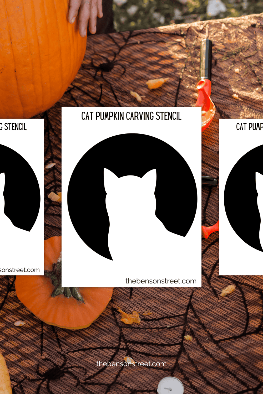 Free Printable Cat Pumpkin Stencil For Pumpkin Carving The Benson Street