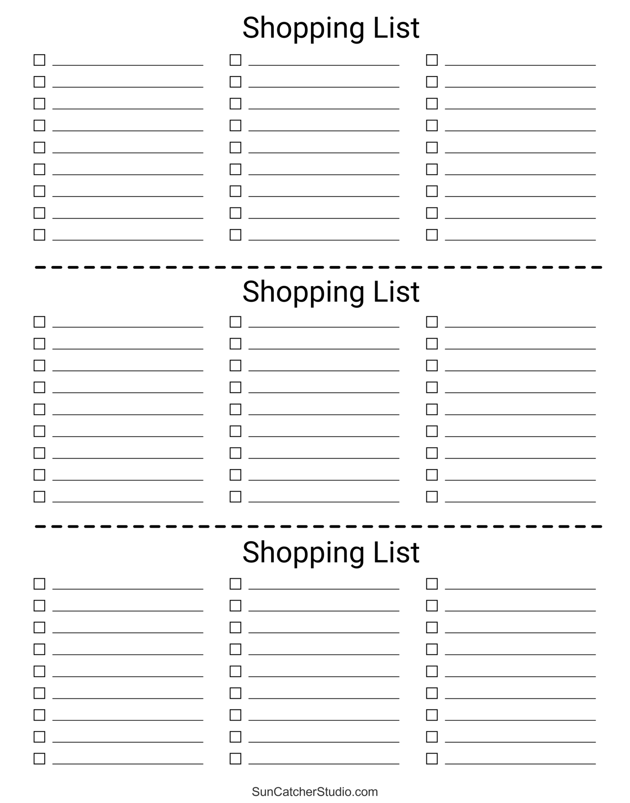 free printable shopping list free printable shopping list