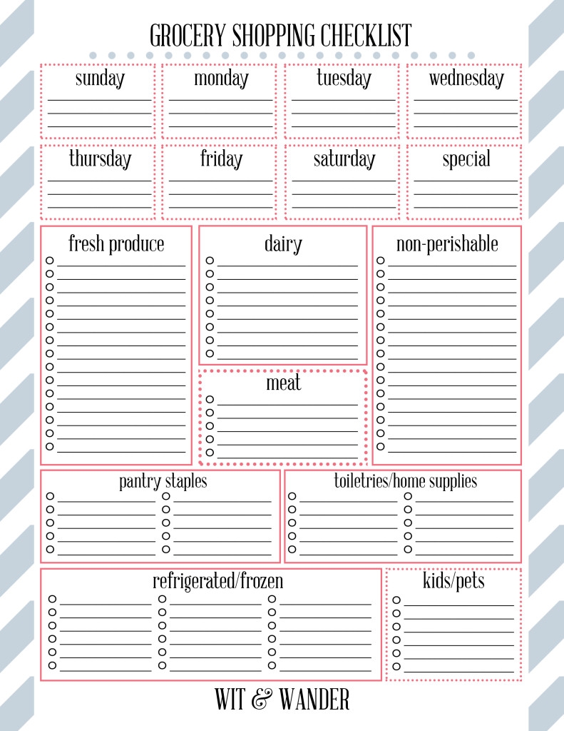 Free Printable Grocery Shopping List Our Handcrafted Life Free Printable Grocery Shopping List Our Handcrafted Life