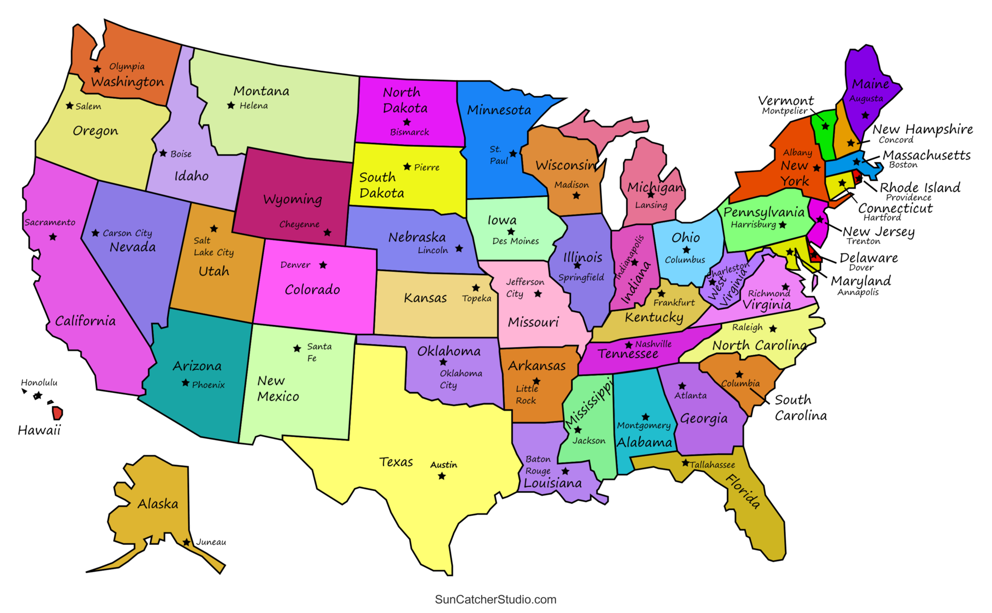 Free Printable United States Map With State Names And Capitals Download Free Printable United States Map With State Names And Capitals Png Images Free Worksheets On Clipart Library