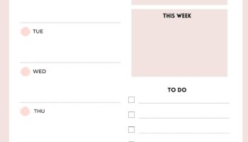 Free Printable Weekly Planner Templates CalendarKart