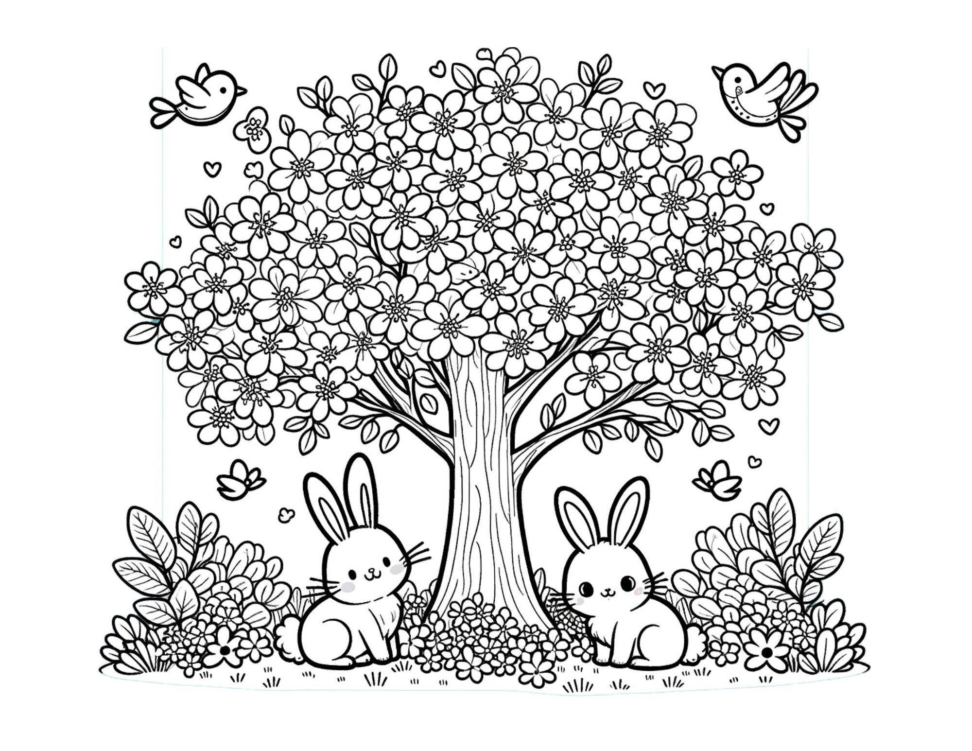 Free Spring Coloring Pages For Kids Free Spring Coloring Pages For Kids