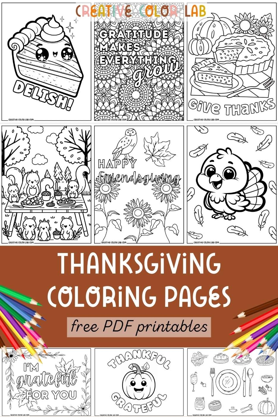 Free Thanksgiving Coloring Pages