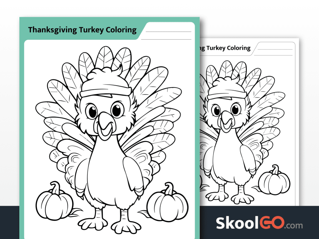 printable turkey coloring page
