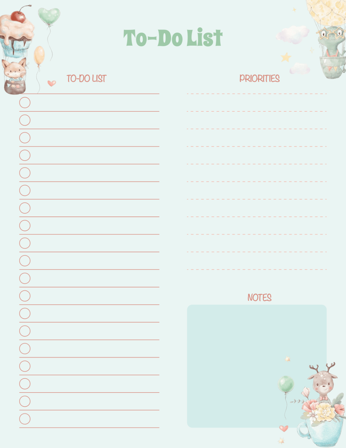 Free To Do List Templates To Edit Online Print