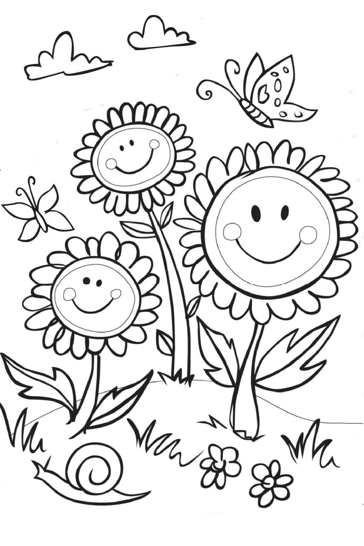 Get 20 Free Spring Coloring Pages Flowers Butterflies More Get 20 Free Spring Coloring Pages Flowers Butterflies More