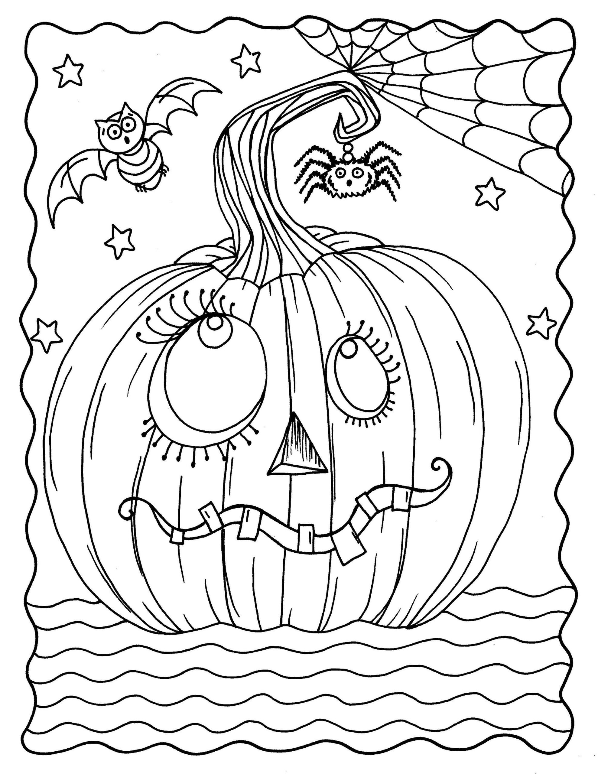 GOOFY Pumpkin Coloring Page Digital Download Instant Printable Adult Coloring Pages Halloween Jack O Lantern Etsy Sweden