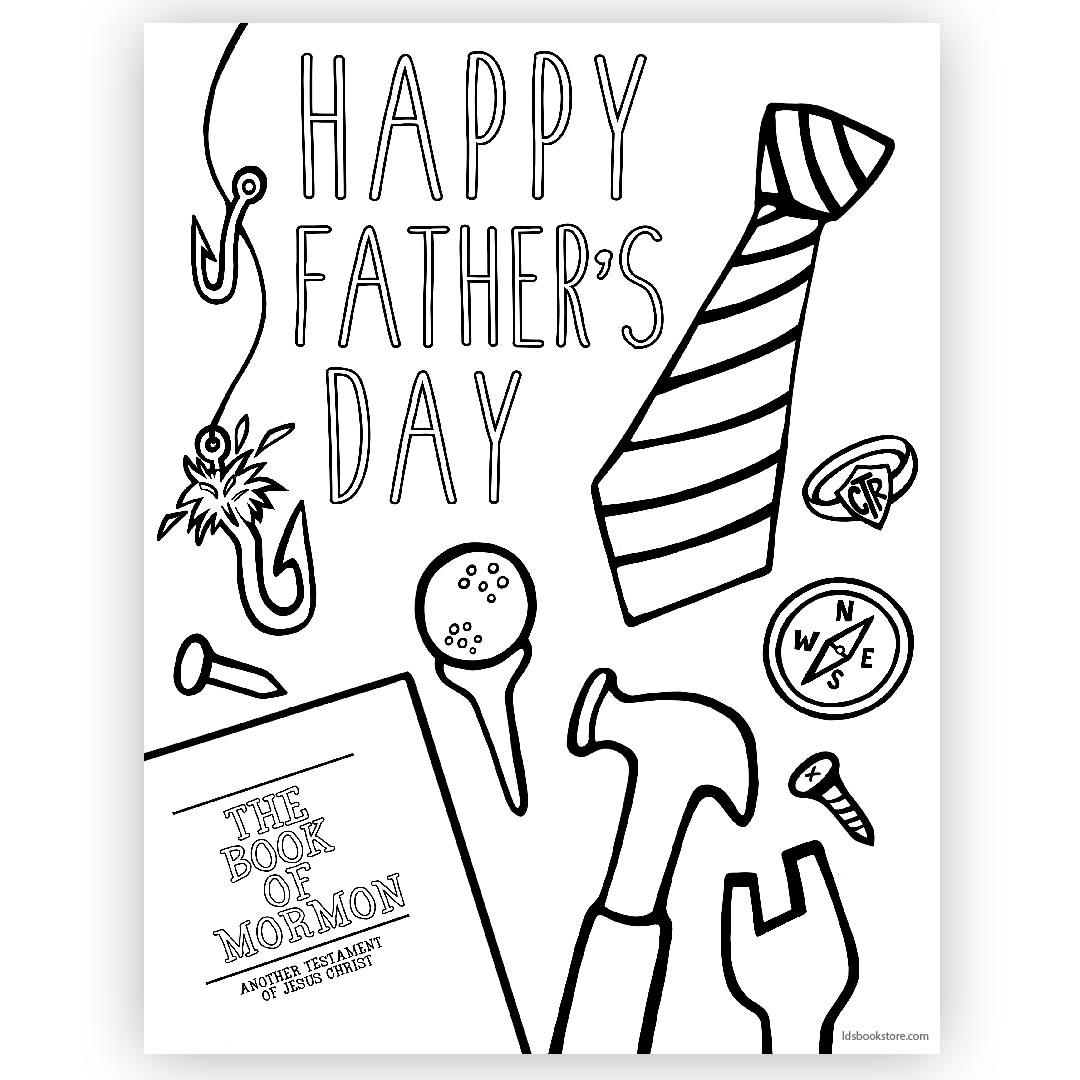 Happy Father s Day Coloring Page Printable Happy Father s Day Coloring Page Printable