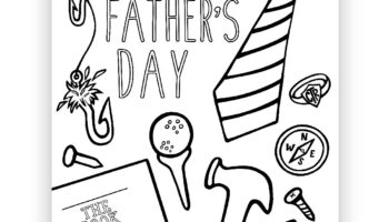 Happy Father s Day Coloring Page Printable