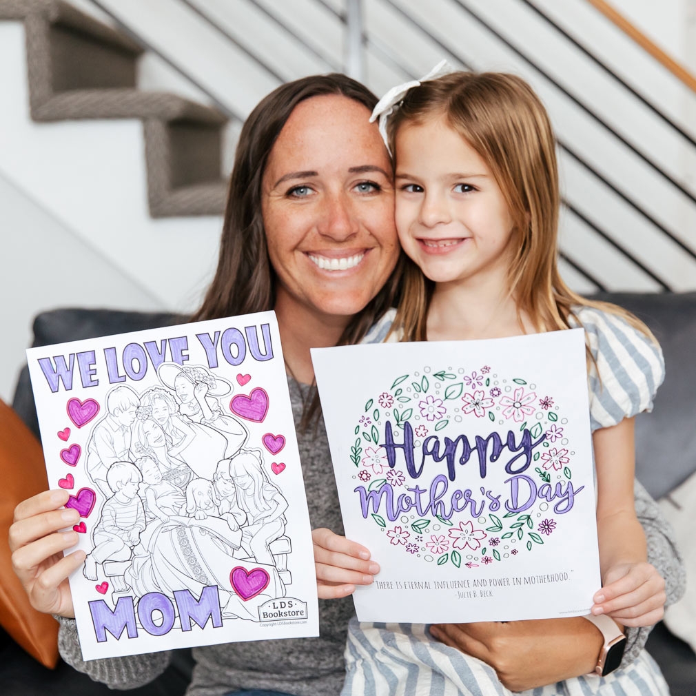 Happy Mother s Day Coloring Page Printable