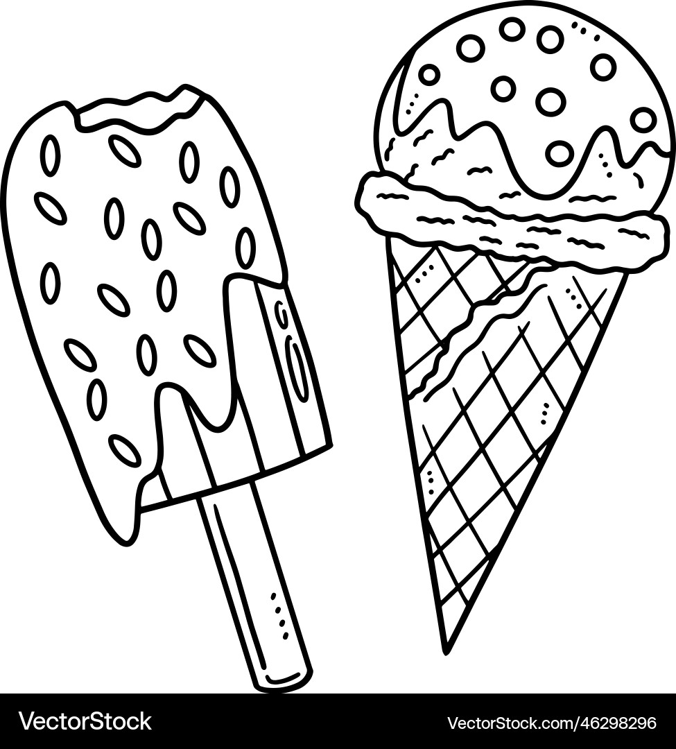 ice cream cone color sheet