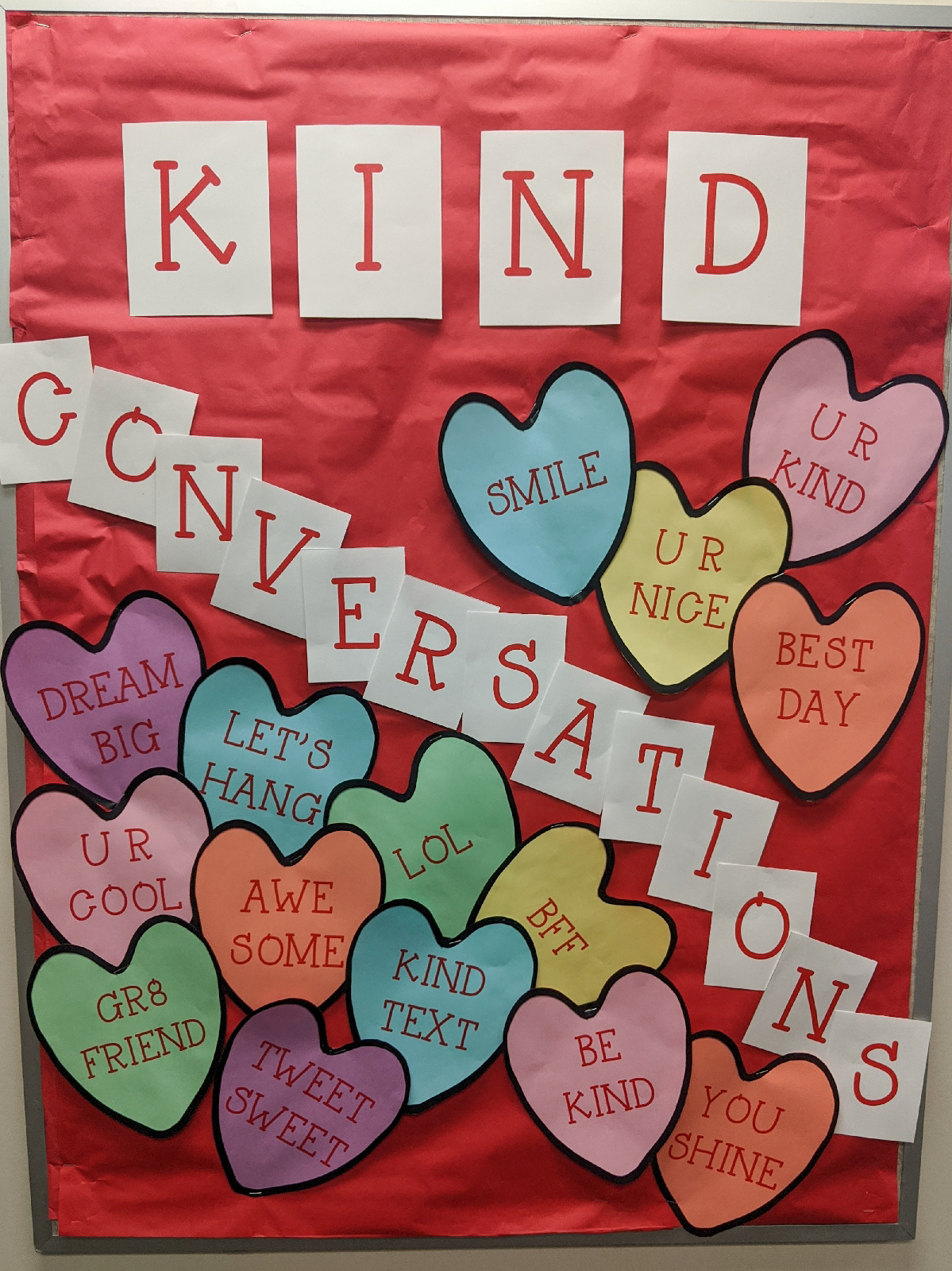 Kind Conversations Valentine s Day Themed Bulletin Board Kit