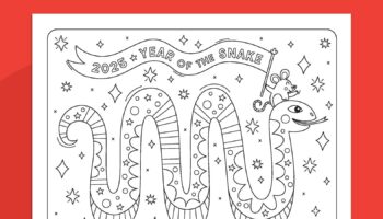 Lunar New Year 2025 Coloring Page Grab Our Free Download We Are Teachers