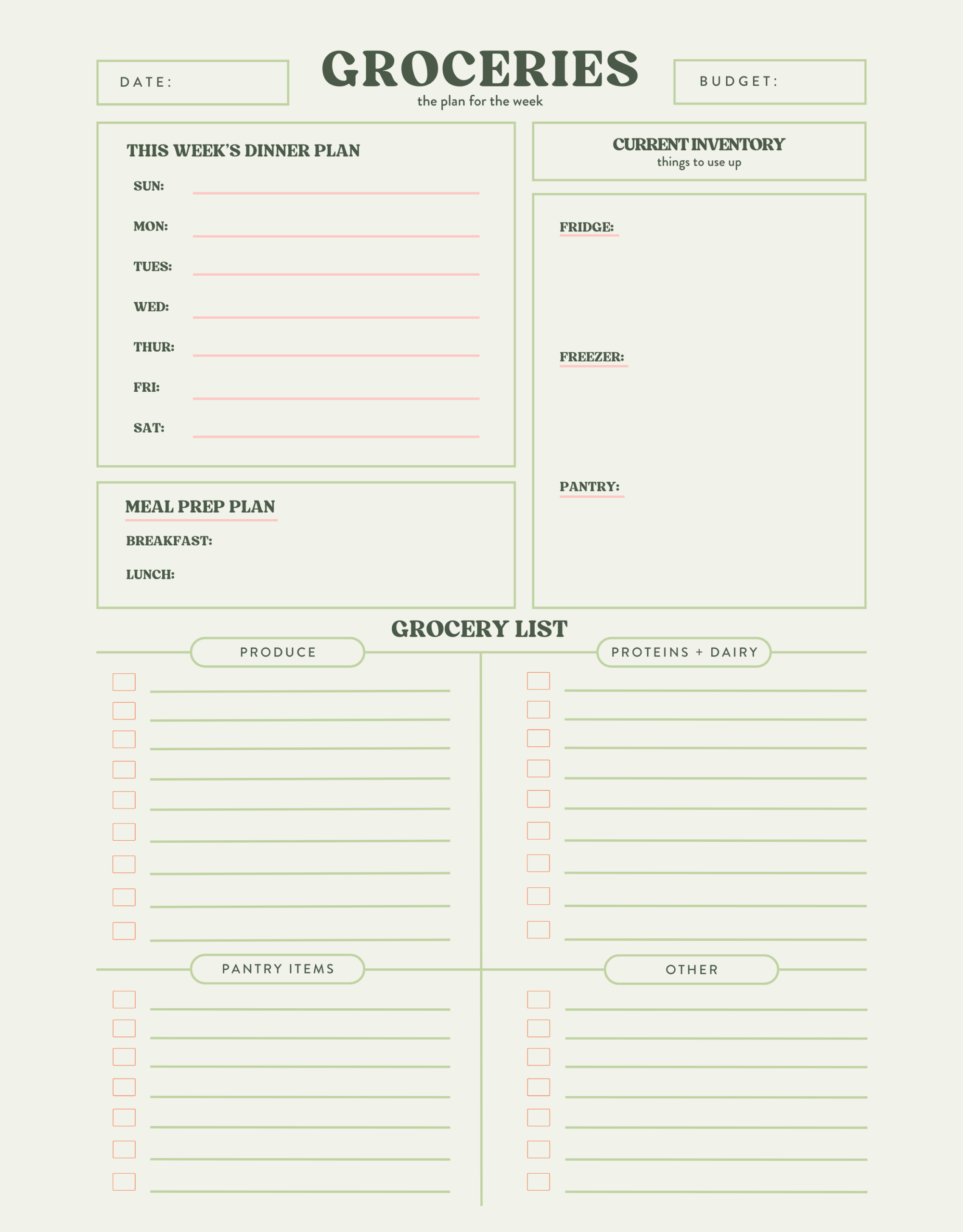 grocery shopping list template grocery shopping list template