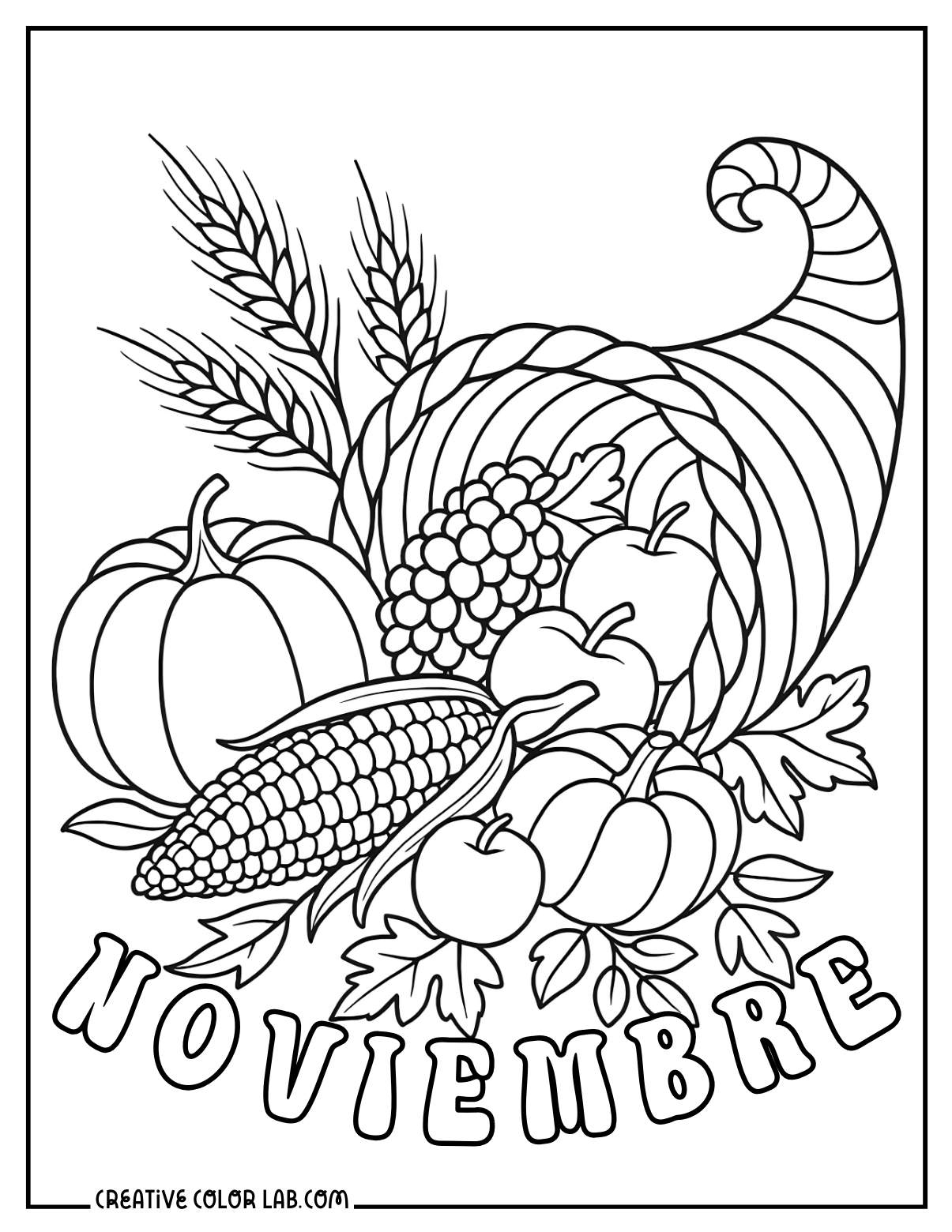 free coloring pages thanksgiving