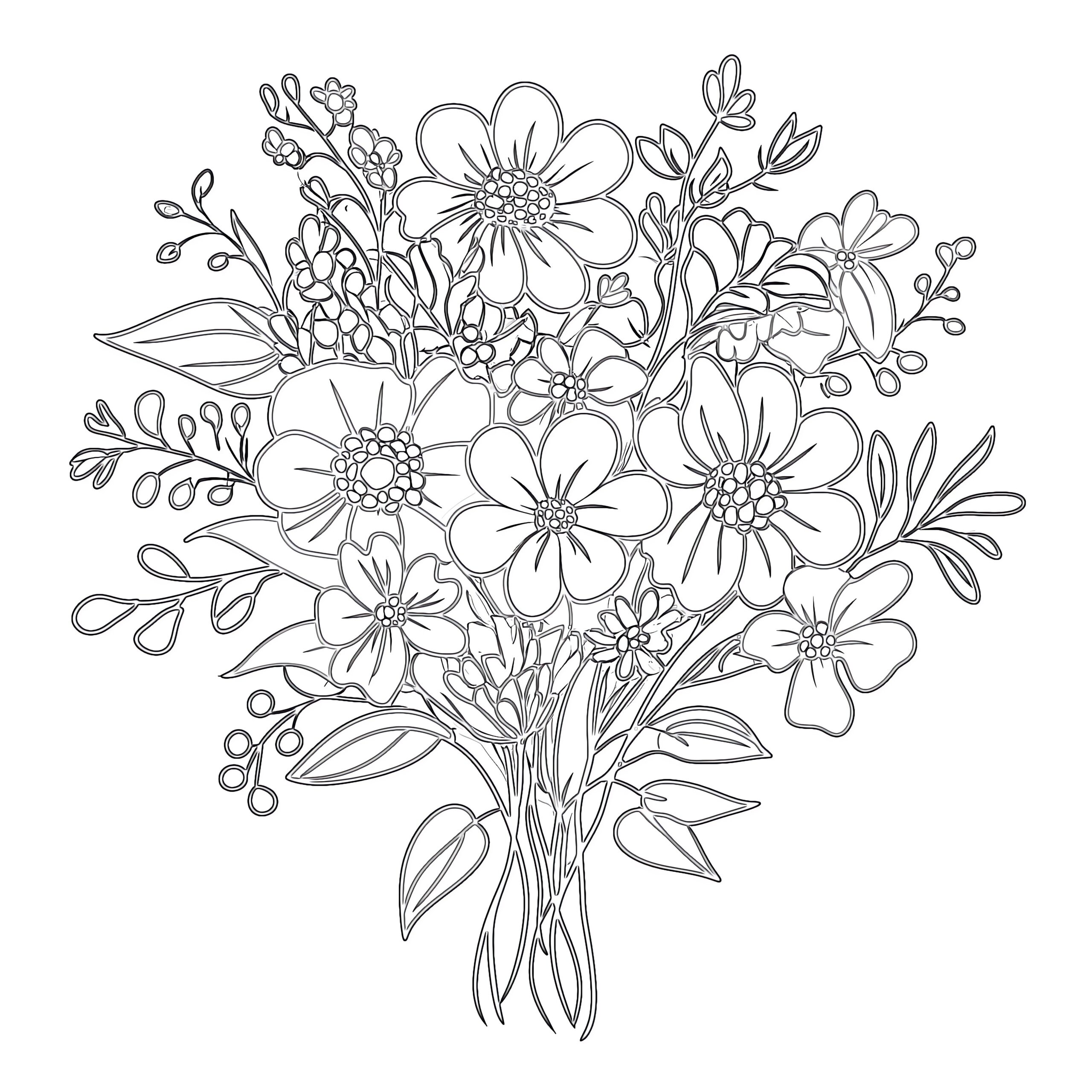 free printable coloring pages flowers