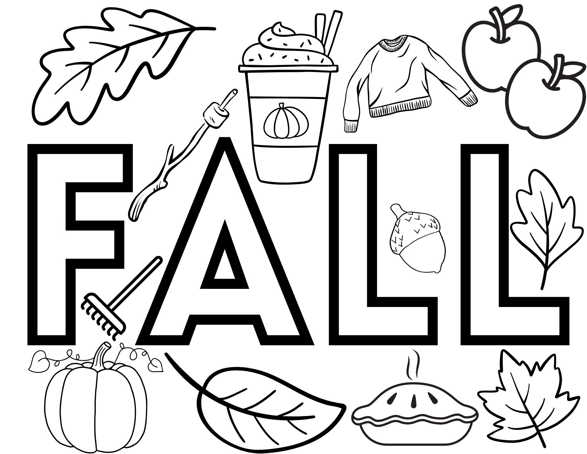 free fall coloring pages printable free fall coloring pages printable