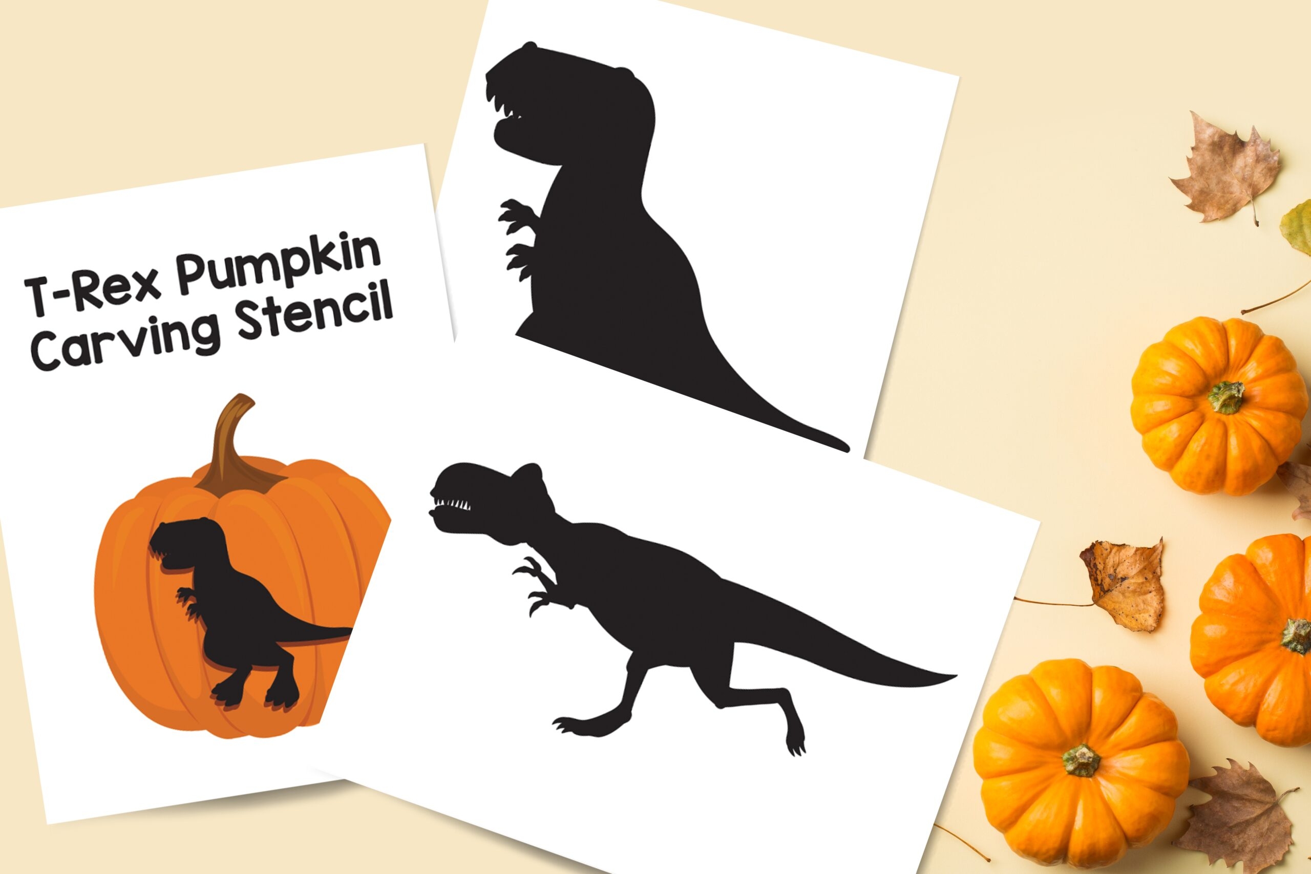 Printable Dinosaur Pumpkin Carving Stencil Printable Dinosaur Pumpkin Carving Stencil