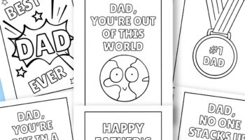 Printable Father s Day Cards To Colour Gathering Beauty