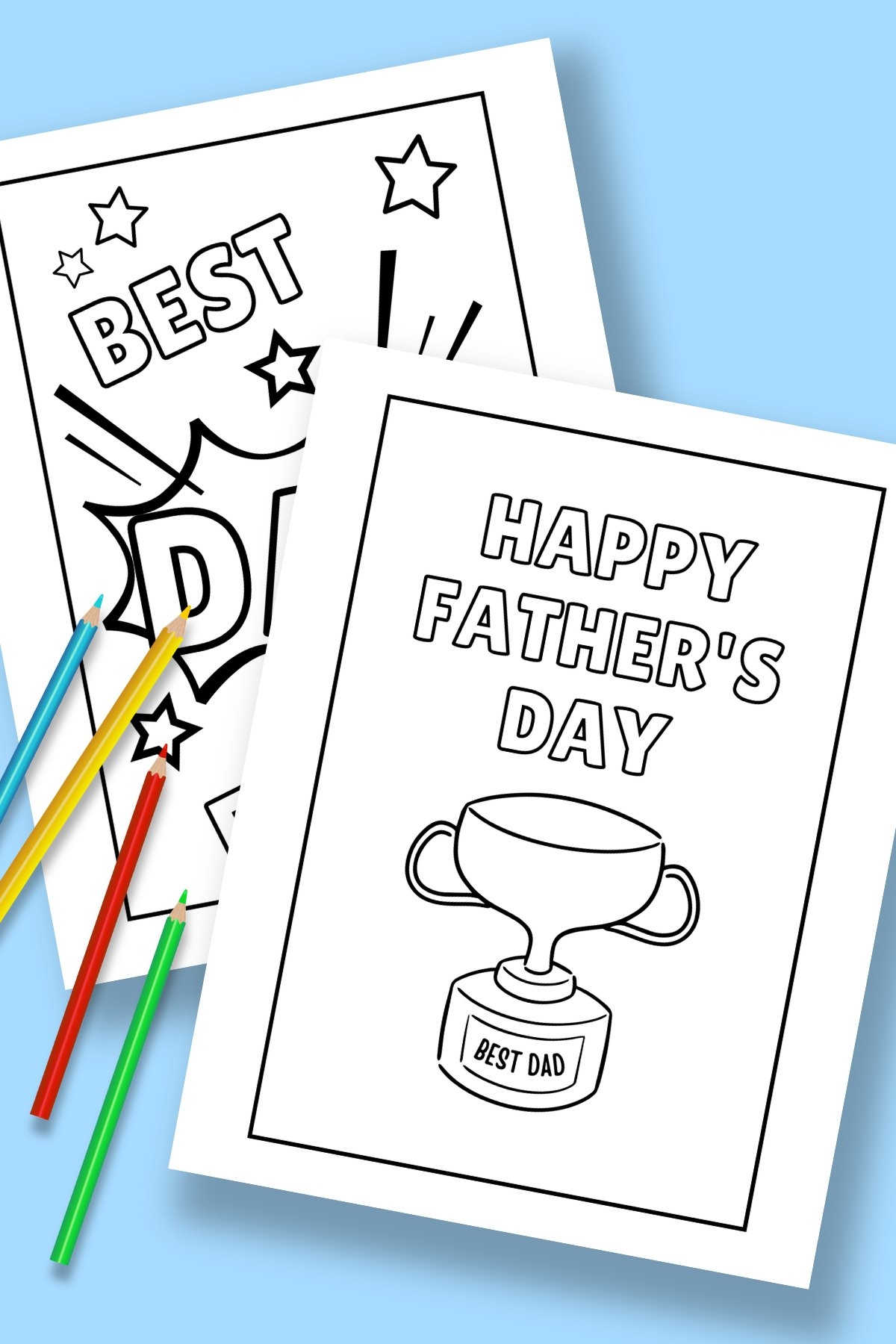 Printable Father s Day Cards To Colour Gathering Beauty
