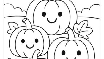 Pumpkin Coloring Pages Free Printables