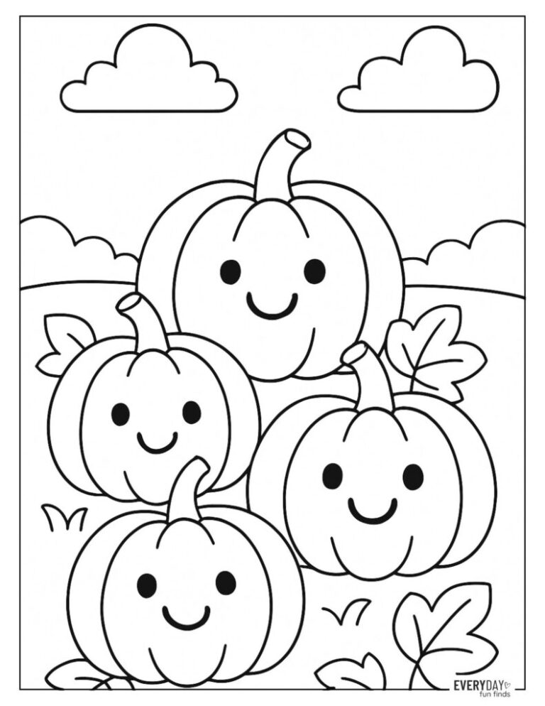 Pumpkin Coloring Pages Free Printables