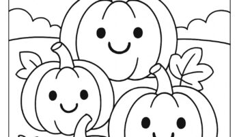 Pumpkin Coloring Pages Free Printables