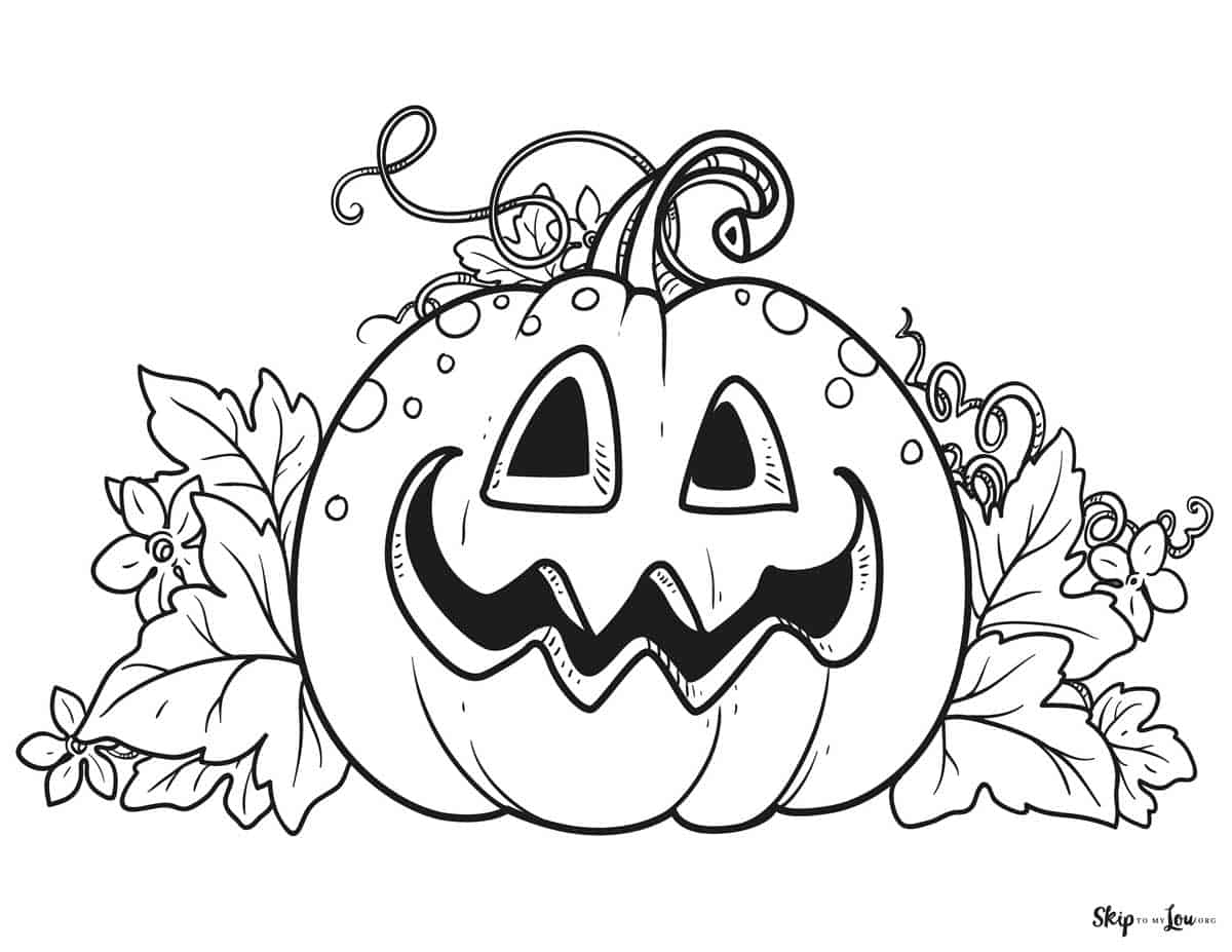 pumpkin coloring sheet printable