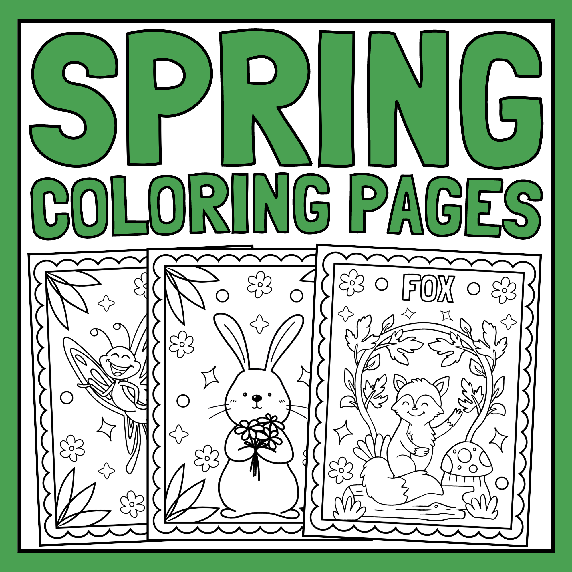 spring break coloring pages