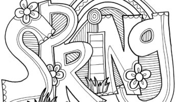 Spring Coloring Pages DOODLE ART ALLEY