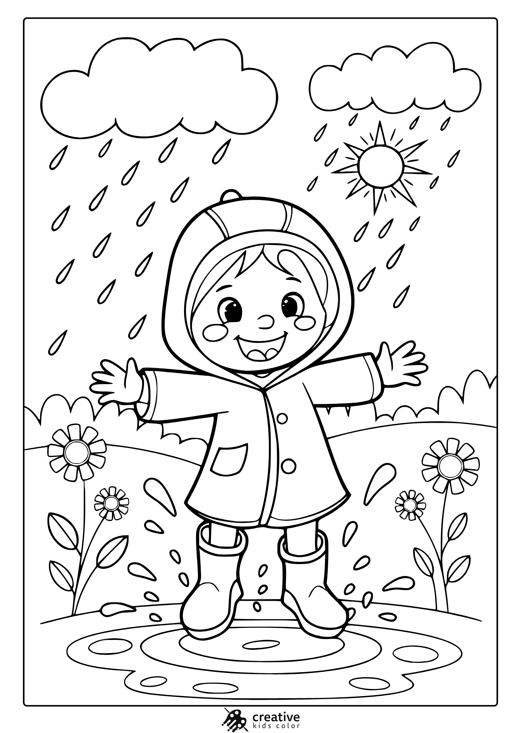 Spring Coloring Pages Free Printable PDF 