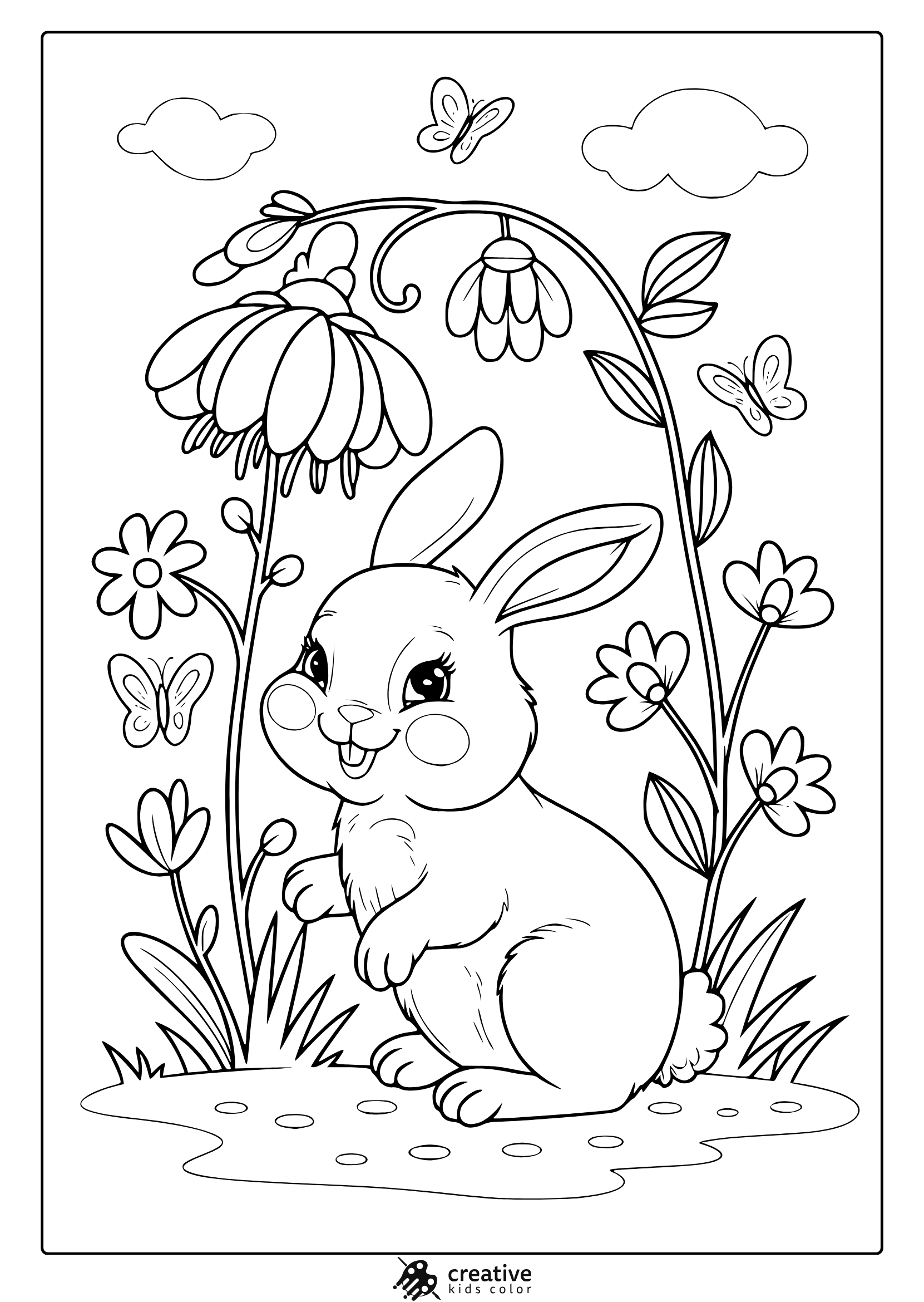 Spring Coloring Pages Free Printable PDF 