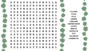 St Patrick s Day Word Search Photokapi