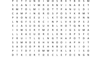 Summer Word Search Printable Paper Trail Design