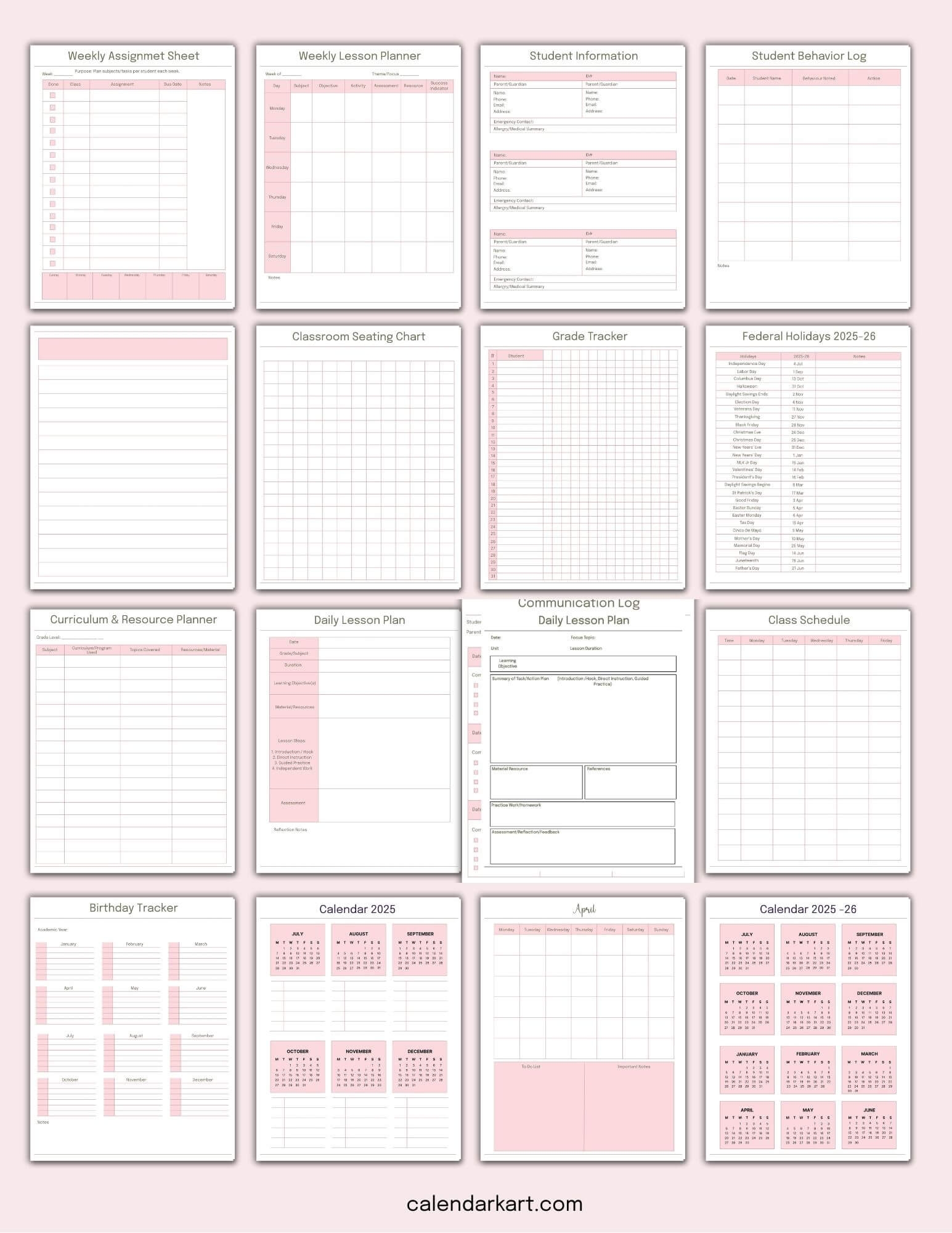 teacher planner 25 26
