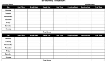 Timesheet Templates Download Print For Free Worksheets Library