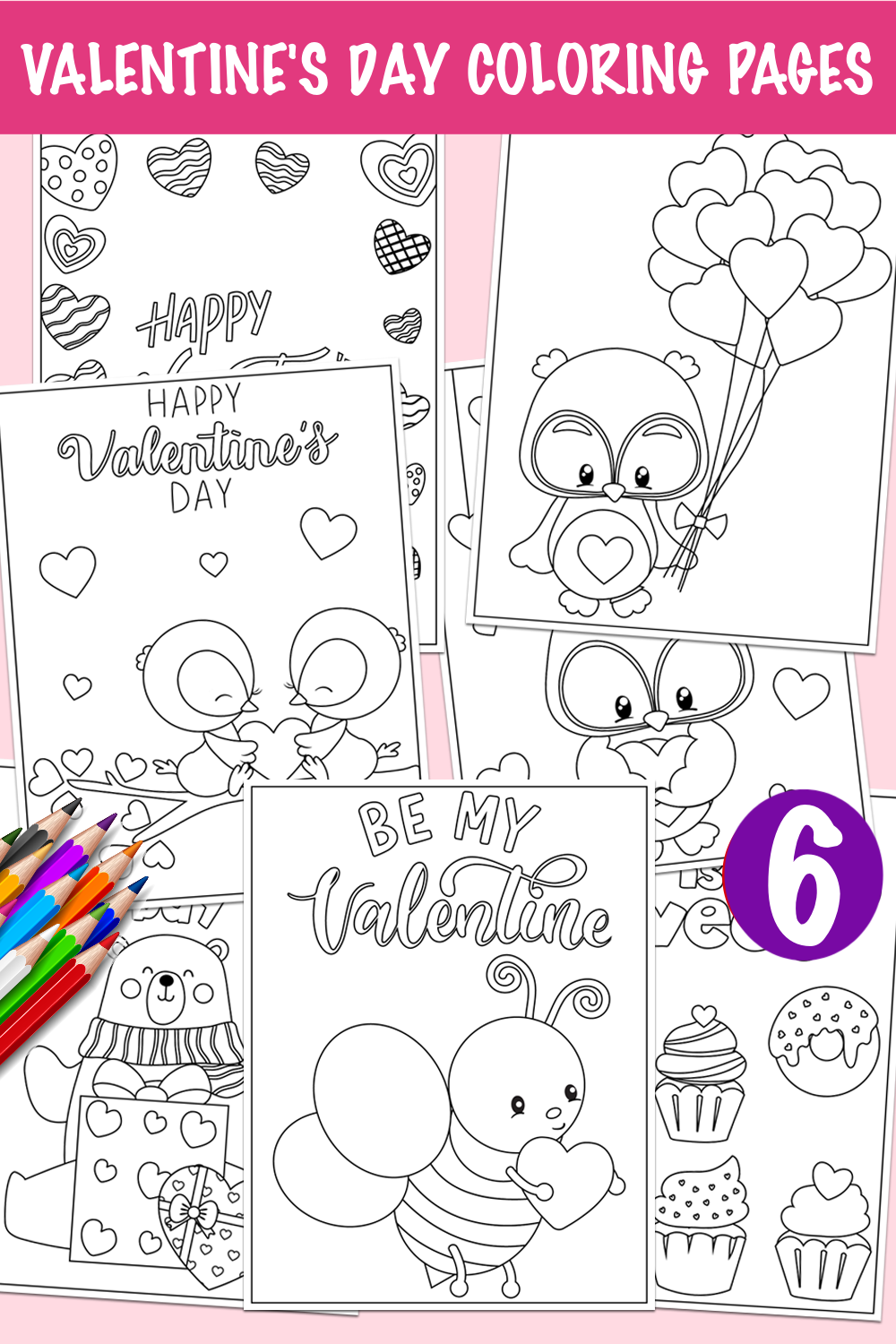 valentines coloring pages printable